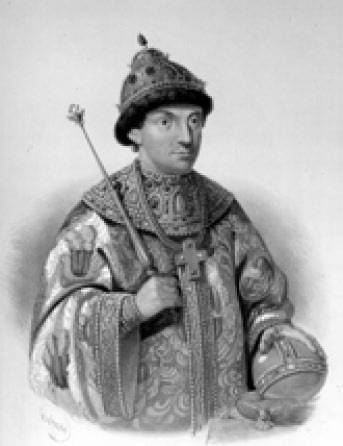 Царь Федор Алексеевич. Миниатюра из «Титулярника». 1672 Царь Федор Алексеевич. Миниатюра из «Титулярника». 1672